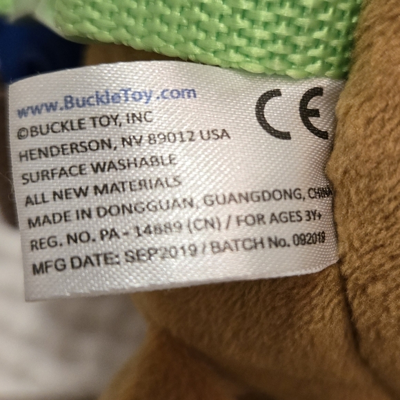 Soft Plush Teddy Bear Clock Backpack "Buckle Toys Billy Bear" Colorful Toy Skils - Picture 10 of 10